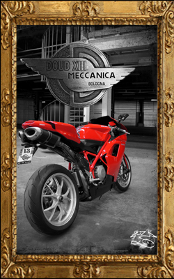 Ducati noir blanc rouge